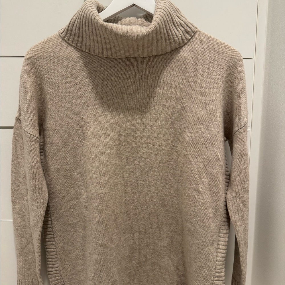 Cozy Beige Turtleneck Sweater